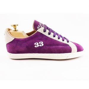 Chaussures sport cuir purple